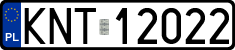 License plates of Poland, Regular car plates