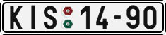 License plate of the Czech Republic, Cars (1960)