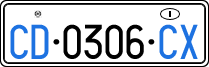 License plate of Italy, Diplomatic