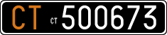License plate of Italy, Cars (1927 year series)