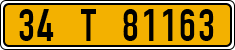 License plate of Turkey, Temporary