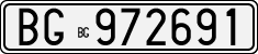 License plate of Italy, Cars (1927 year series)