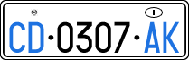 License plate of Italy, Diplomatic
