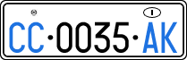 License plate of Italy, Diplomatic