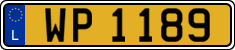 License plate of Luxembourg, 2003 year system