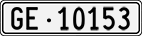 License plate of Switzerland, Cars