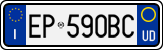 License plate of Italy, Cars (1994 year series)
