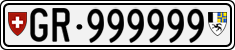 License plate of Switzerland, Cars