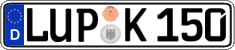 German license plate, Regular plates