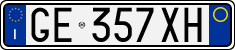 License plate of Italy, Cars (1994 year series)