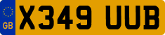 License plate of the United Kingdom, 1983 year system