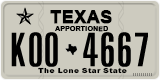 Texas, Apportioned vehicles (2012) (A12-3456)