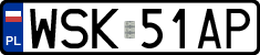License plates of Poland, Regular car plates