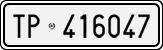 License plate of Italy, Cars (1927 year series)