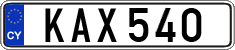 License plate of Cyprus, Regular plates