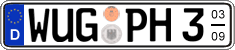 German license plate, Seasonal plates