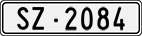 License plate of Switzerland, Cars