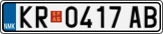 License plate of North Macedonia, Regular plates (2012)