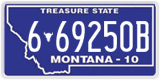 Montana, 1-12345A / 10-1234A