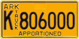 Arkansas, Apportioned (A 123456)