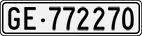 License plate of Switzerland, Cars