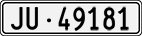 License plate of Switzerland, Cars