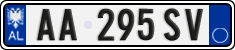 License plate of Albania, Cars (2011)
