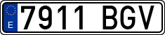 License plates of Spain, Ordinary (2000)