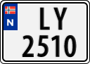 License plate of Norway, Trailers, motorcycles, special vehicles