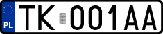 License plates of Poland, Regular car plates
