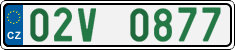 License plate of the Czech Republic, Oldtimers (2001)