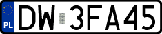 License plates of Poland, Regular car plates