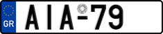 License plate of Greece, Cars