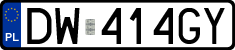 License plates of Poland, Regular car plates