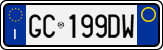 License plate of Italy, Cars (1994 year series)