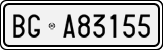 License plate of Italy, Cars (1927 year series)