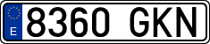 License plates of Spain, Ordinary (2000)