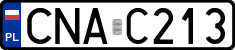 License plates of Poland, Regular car plates