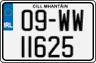 License plate of Ireland, Regular plates