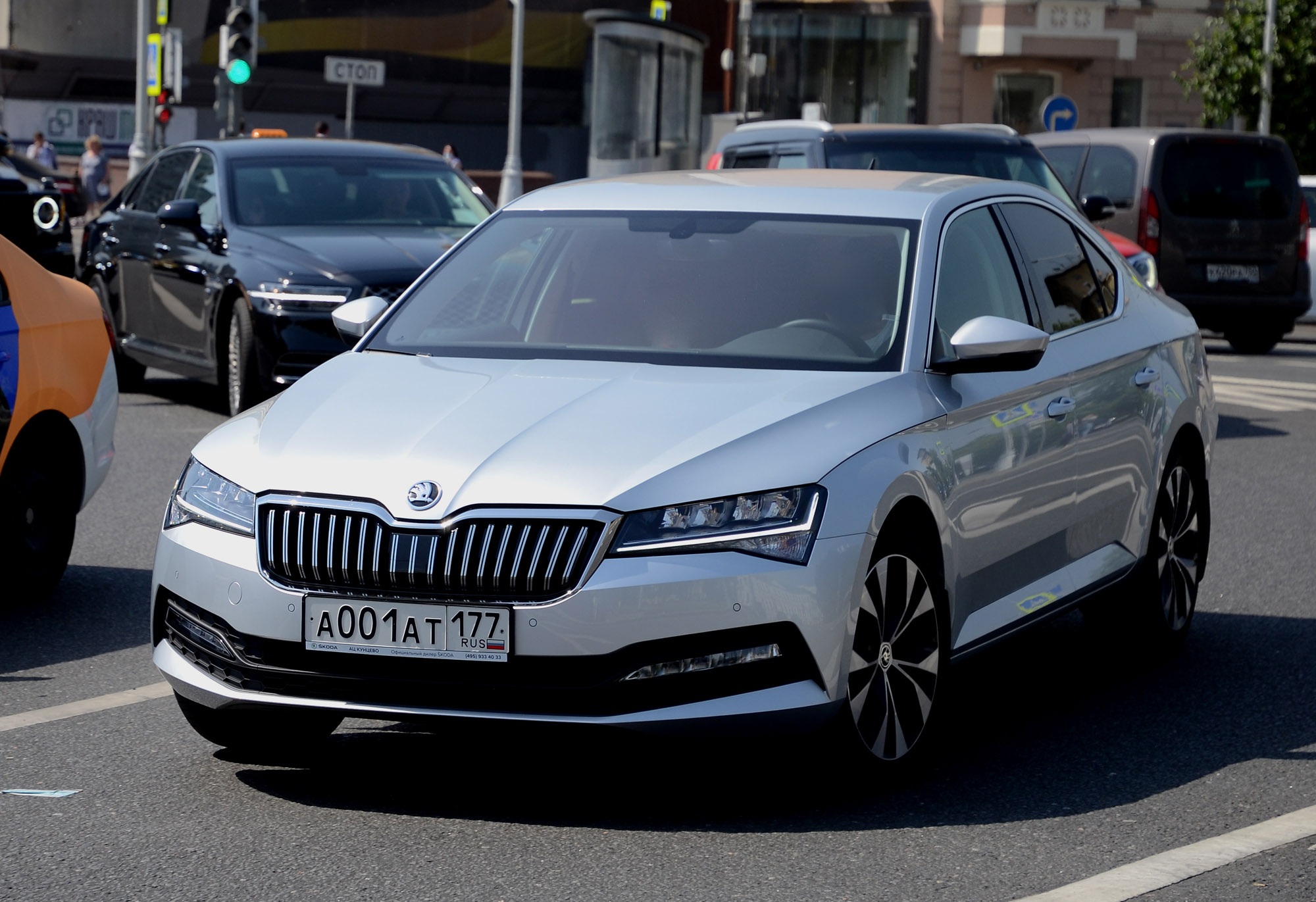 а 001 ат 177, Skoda Superb 3rd gen Liftback (B8/3V3), facelift, 2019–2023