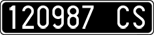 License plate of Italy, Cars (1927 year series)