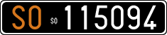 License plate of Italy, Cars (1927 year series)