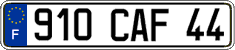 French license plate, FNI