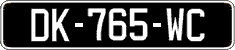 French license plate, SIV (oldtimers)