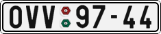 License plate of the Czech Republic, Cars (1960)