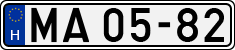 license plates of Hungary, National Ambulance Service (1990)