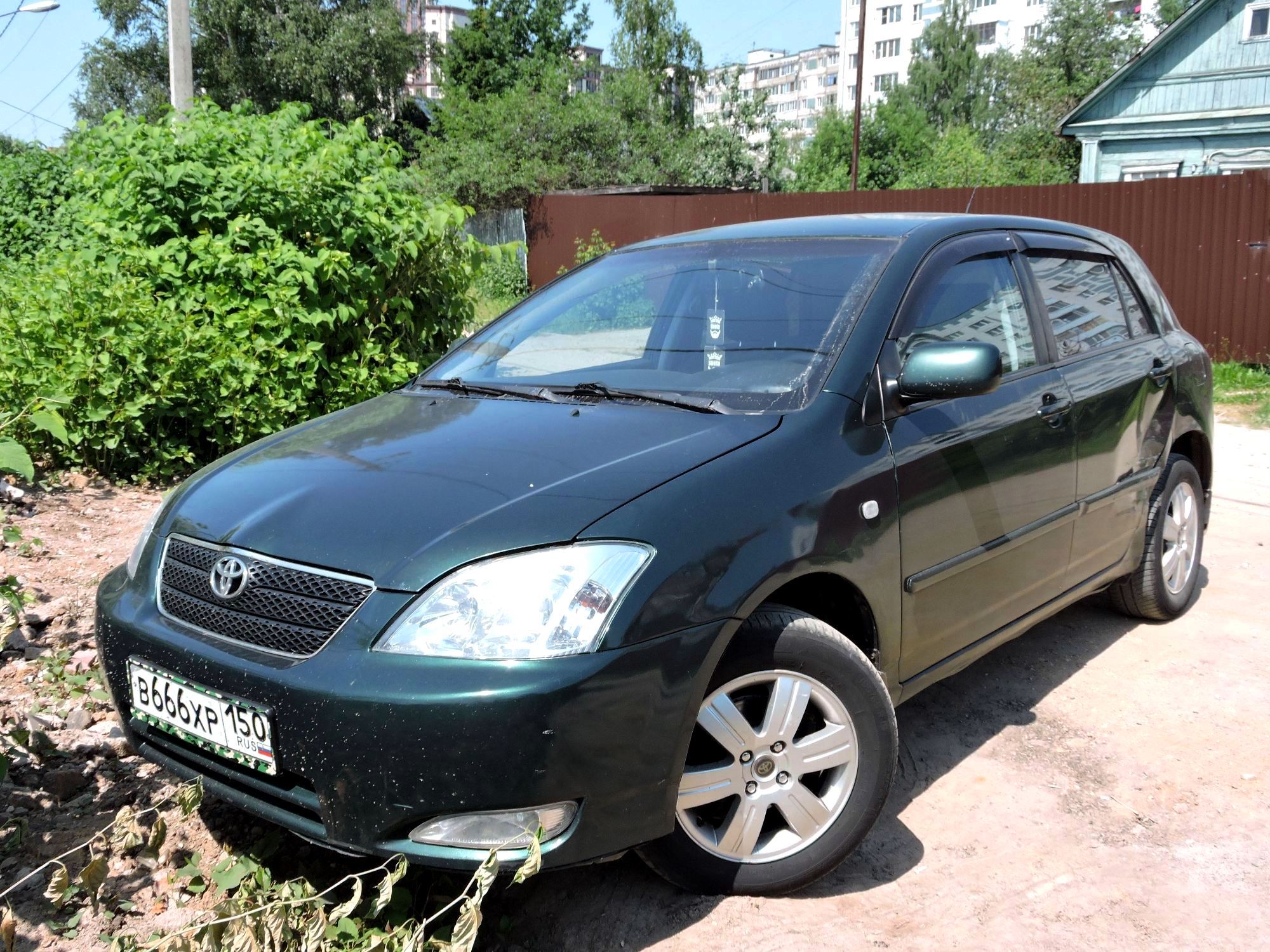в 666 хр 150, Toyota Corolla 9th gen (RunX) 5-door Hatch (E120), 2001–2007