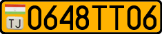 License plate of Tajikistan, Public transport (2009)