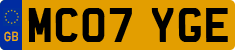 License plate of the United Kingdom, 2001 year system