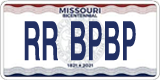 Missouri, Vanity Plates